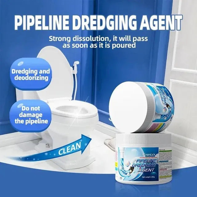 Powerful Pipe Dredging Agent for Kitchen and Toilet Pipelines 260 gm (Pack of 1)